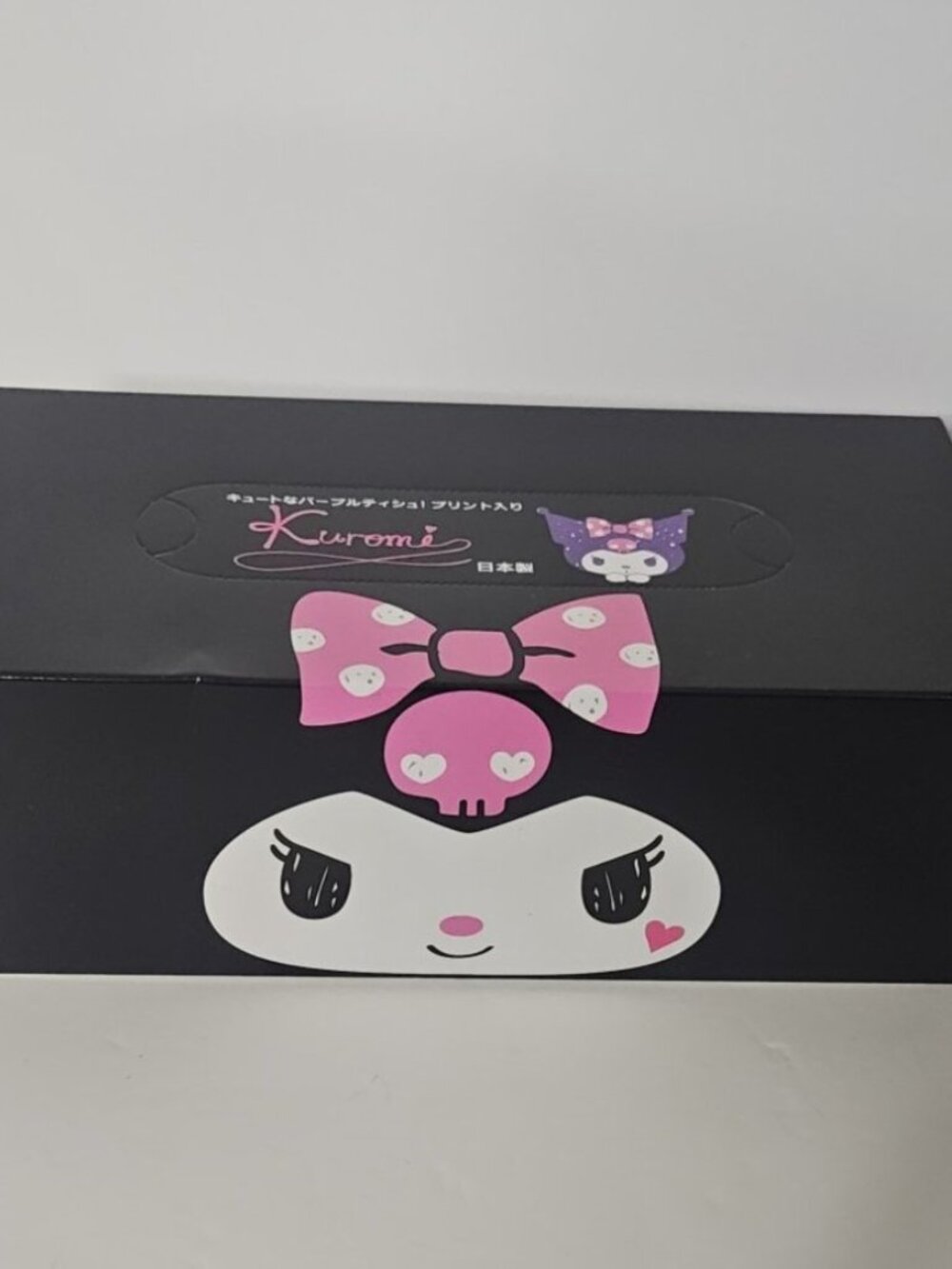 Sanrio Kuromi Character Face Tissue Box Unopened Licensed Japan Import
